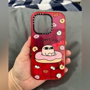 Casetify i donut care pink iPhone 14 Pro phone case